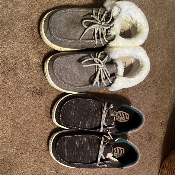 Hey Dude Gray and Black Mules & Clogs - Picture 1 of 7